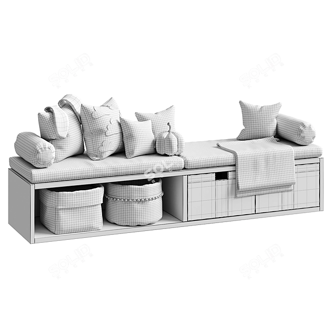 Children's Window Seat Cushion 3D model image 5