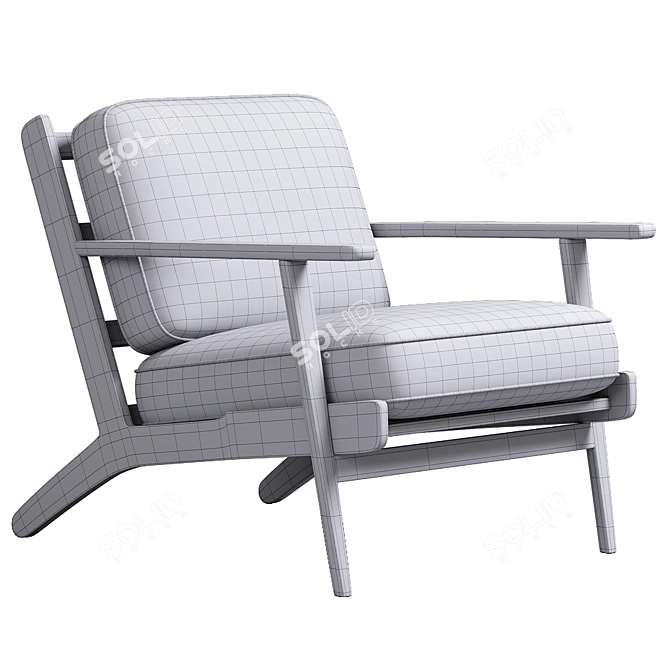 Avant Natural Brooks Lounge Chair 3D model image 2