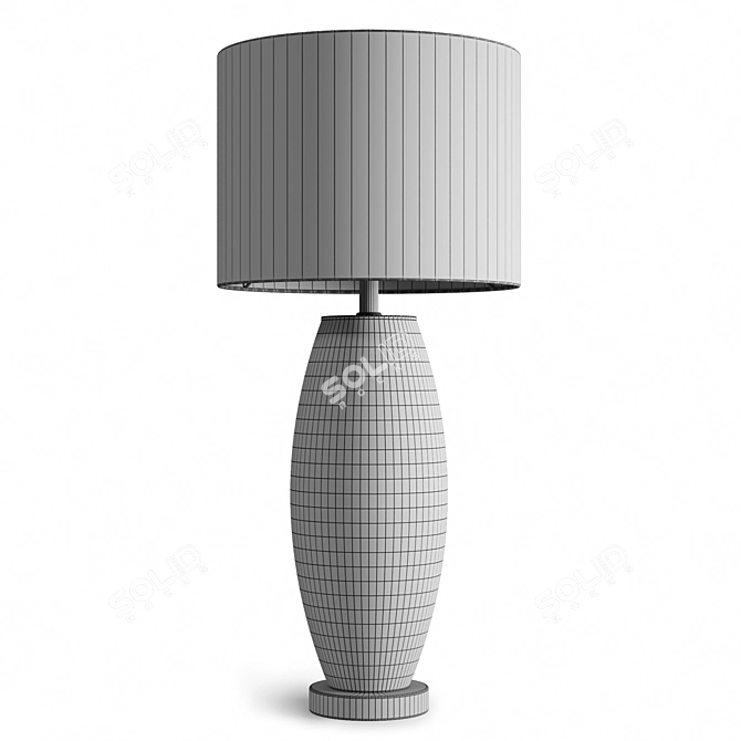 Elegant Louvre Home Malta Table Lamp 3D model image 4