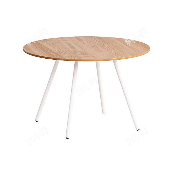 Compact Metal Side Tables 3D model image 2