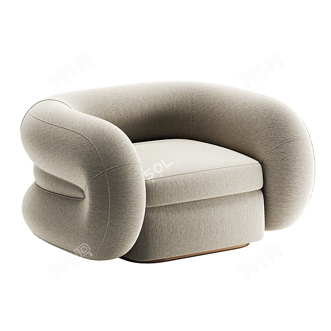 Luxury Swivel Chair Cosenza Eichholtz 3D model image 1