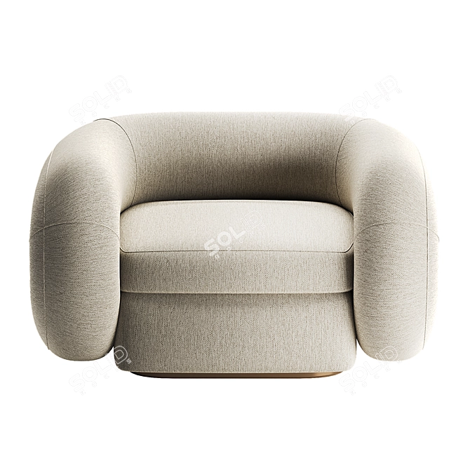 Luxury Swivel Chair Cosenza Eichholtz 3D model image 2