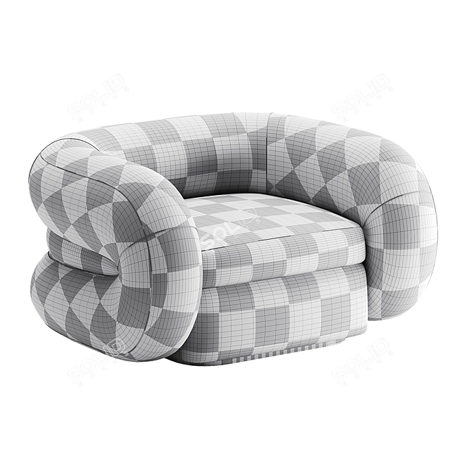 Luxury Swivel Chair Cosenza Eichholtz 3D model image 4
