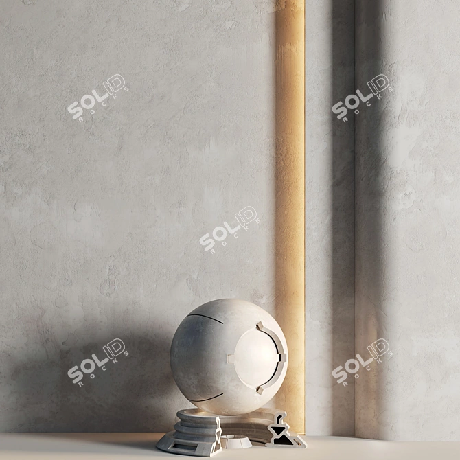 Plaster PBR Materials | Decorative Texture 3D model image 2