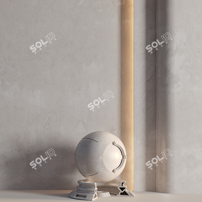 Plaster PBR Materials | Decorative Texture 3D model image 8