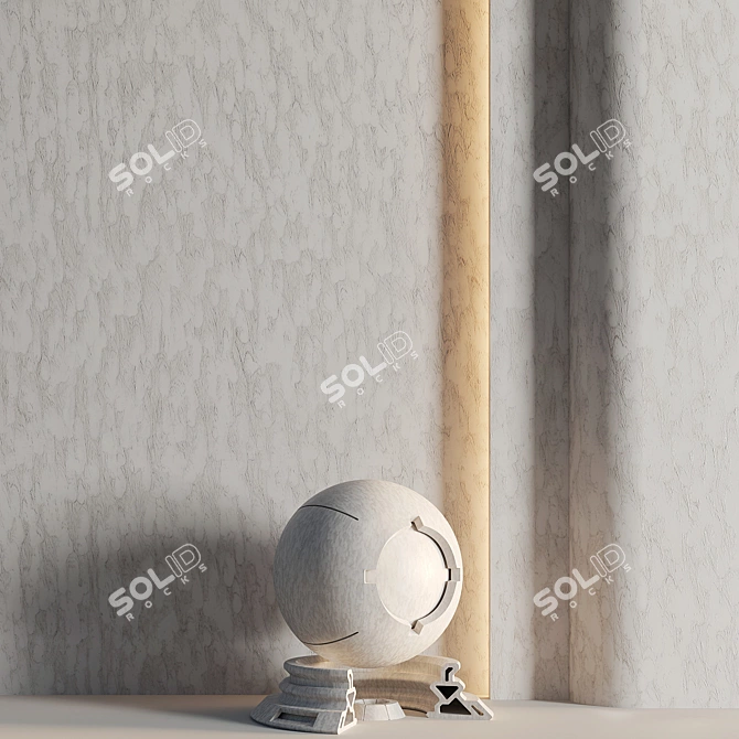 Plaster PBR Materials | Decorative Texture 3D model image 11