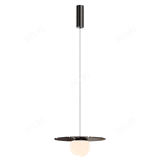 Sleek Pendant Light Model 3D model image 2