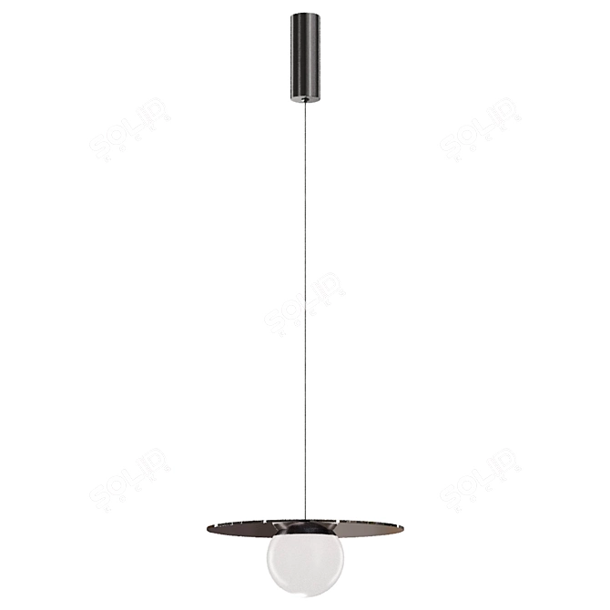 Sleek Pendant Light Model 3D model image 3