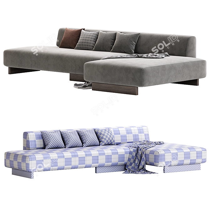  Contemporary LOVELAND Sofa Set 3D model image 5