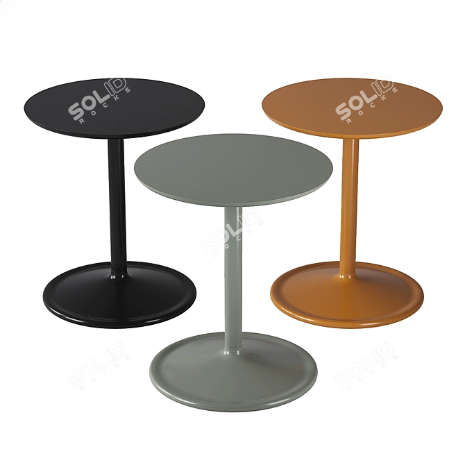 Contemporary Muuto Soft Side Table 3D model image 1