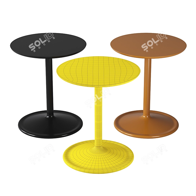 Contemporary Muuto Soft Side Table 3D model image 2