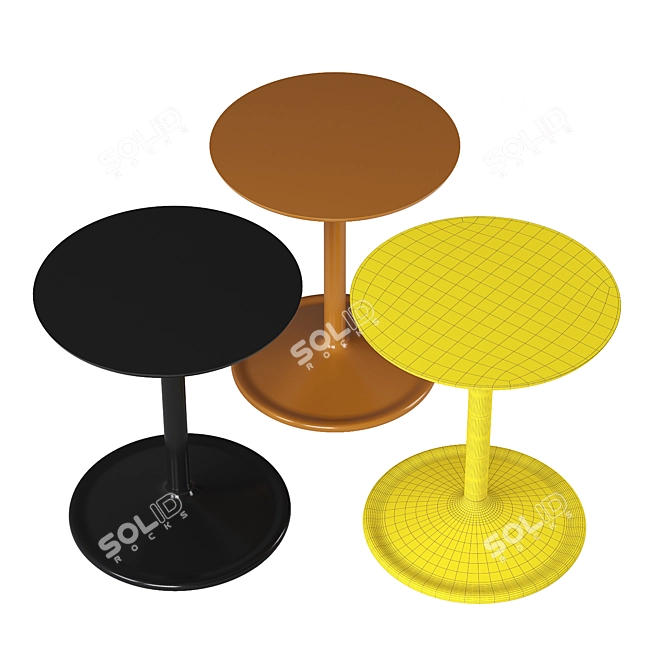 Contemporary Muuto Soft Side Table 3D model image 9