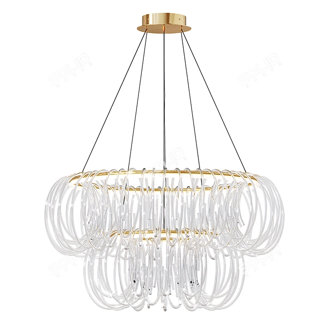 MERTEN Pendant Chandelier 3D Model 3D model image 1
