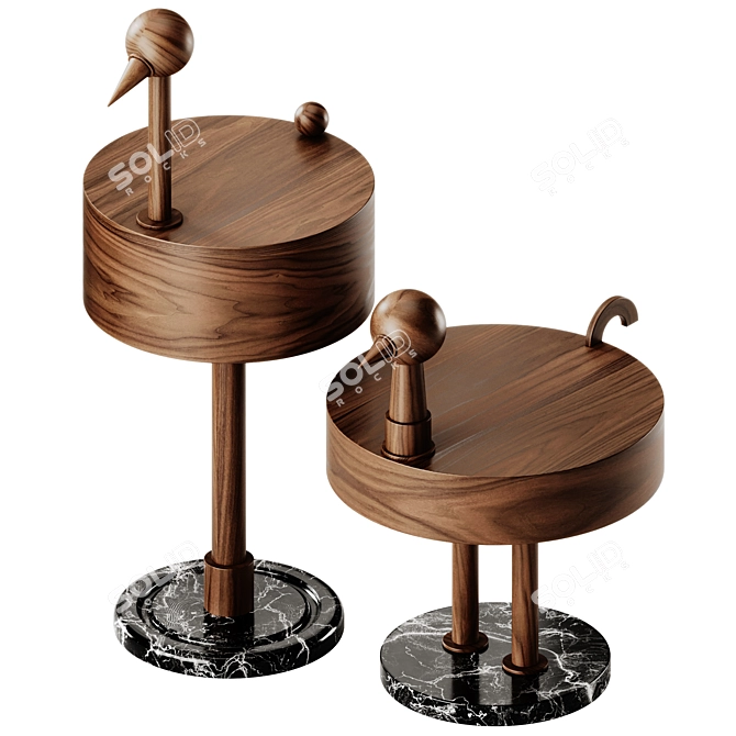 Elegant Nomon Rara Avis Tables 3D model image 2