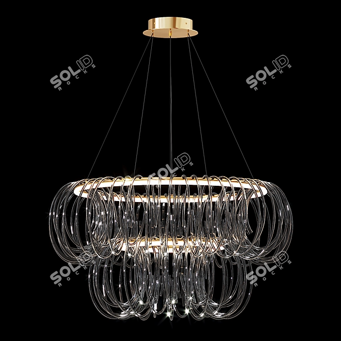 MERTEN Pendant Chandeliers Set 3D model image 5