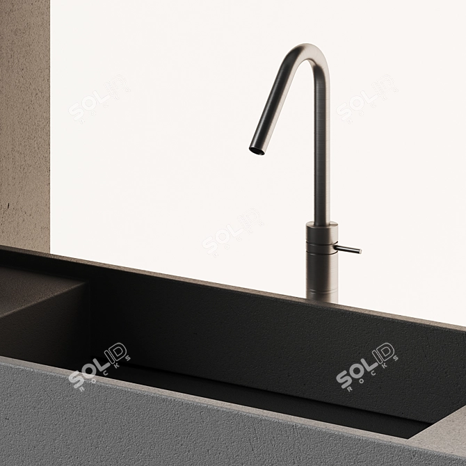 Sleek Illuminated Bathroom Furniture 3D model image 4