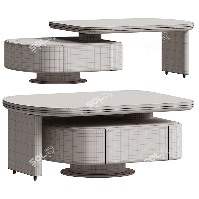 Transformer Desk | Albury Series 3D model image 3