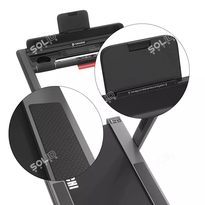 Yamaguchi MAX PRO-S Treadmill (Corona) 3D model image 5