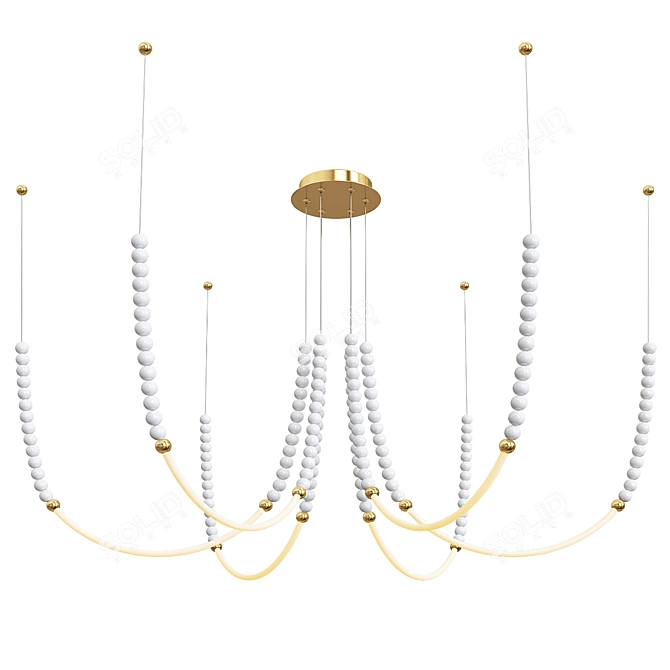 Elegant Ø120cm Pendant Light 3D model image 1