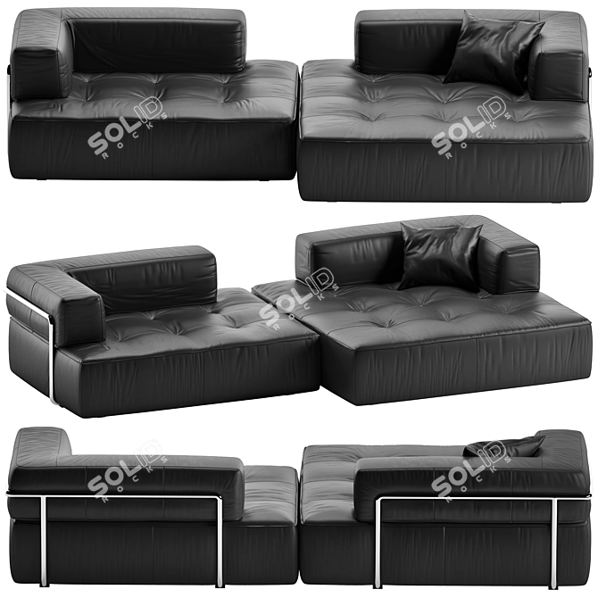 Modern Luxury Sofa - Melvil 3D model image 1