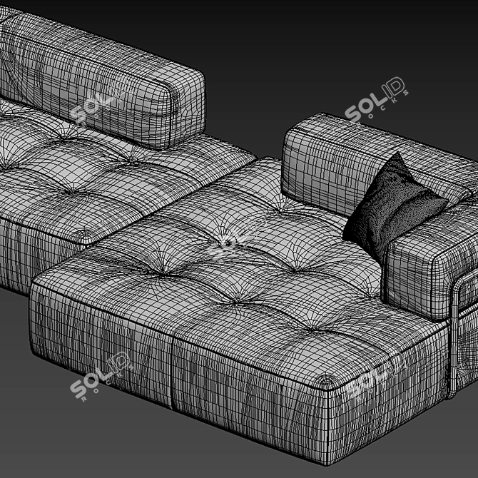 Modern Luxury Sofa - Melvil 3D model image 5