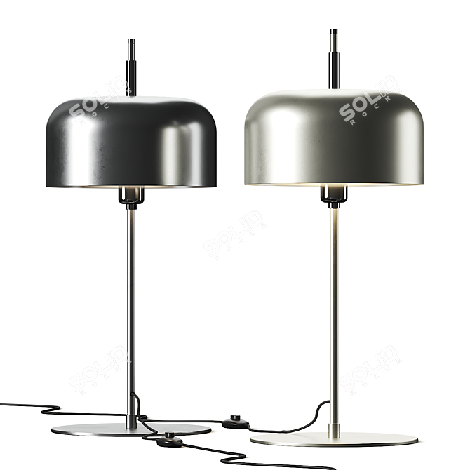 Contemporary Rotating Table Lamp 3D model image 1