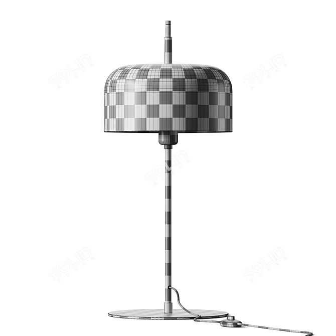 Contemporary Rotating Table Lamp 3D model image 5