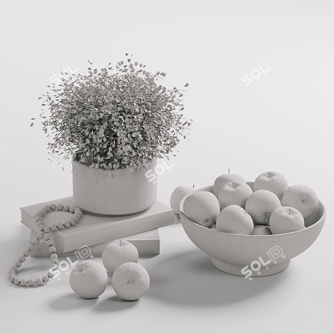 Modern Decorative Home Accessories Set 3D model image 7