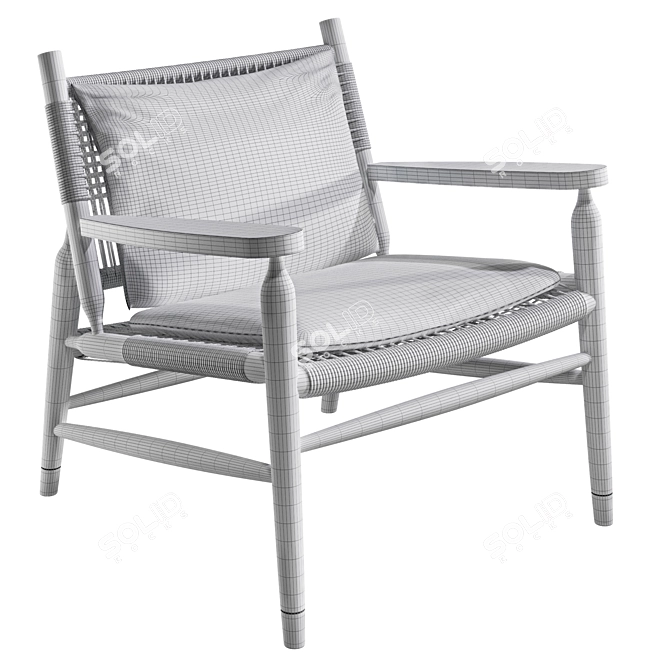 Flexform TESSA Chair 3D model image 2