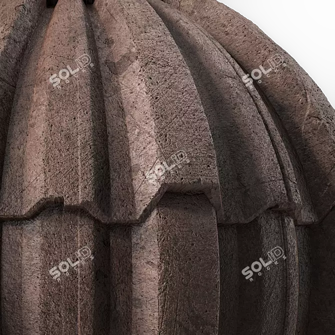 Concrete Roofing Texture 4K Seamless 3D model image 3