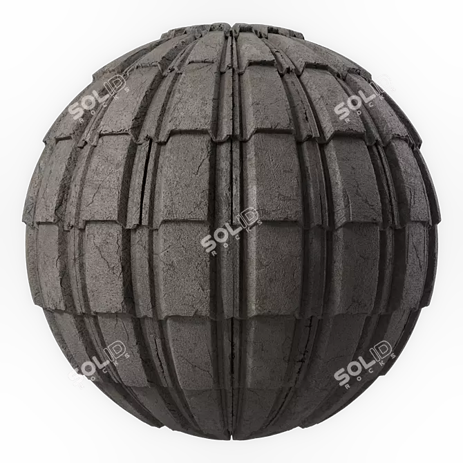 Concrete Roofing Sbsar Texture 4k 3D model image 2