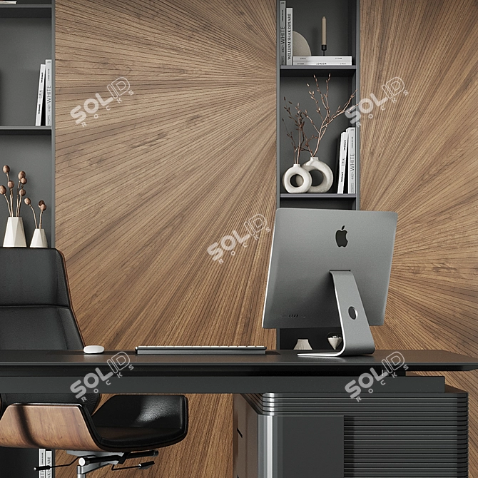 Modern Office Set14 Furniture Kit 3D model image 3