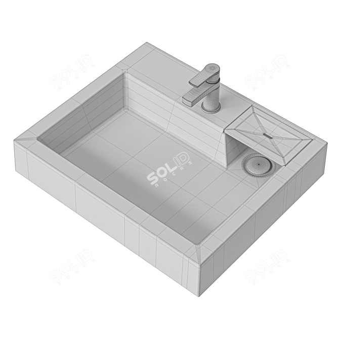 REFLEXION RF6050TE5 Sink for Washing Machine 3D model image 4