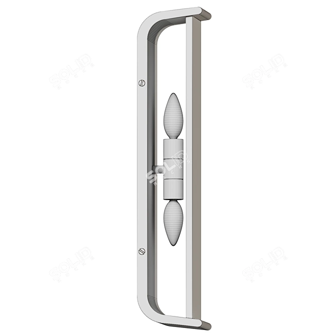 Alabaster Lens Wall Sconce 3D model image 4