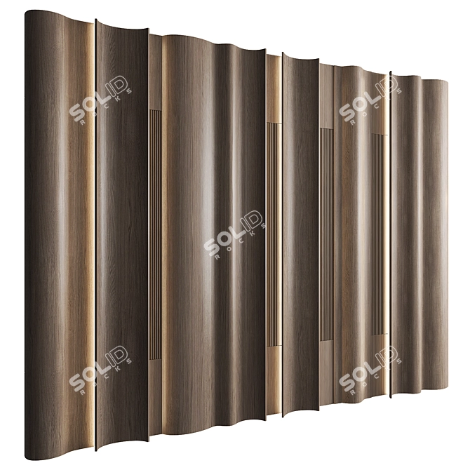 Modern Panel Decor 3D Model 3D model image 2