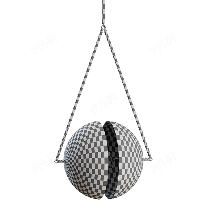 Minimalist Synapse Pendant Light Fixture 3D model image 3