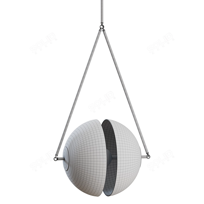 Minimalist Synapse Pendant Light Fixture 3D model image 4