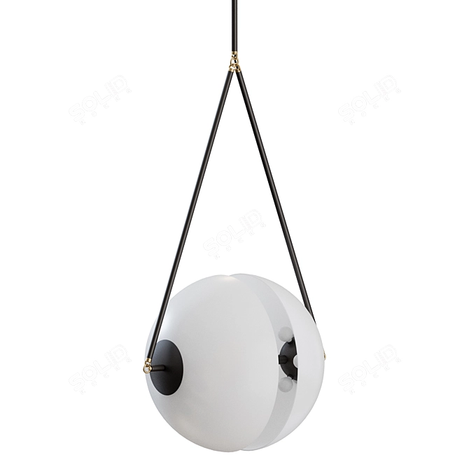 Minimalist Synapse Pendant Light Fixture 3D model image 6