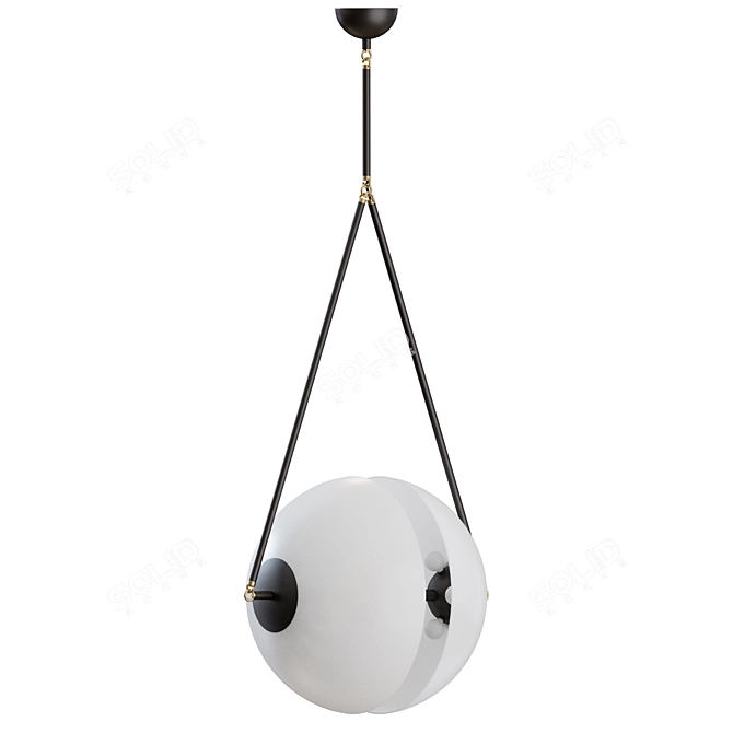 Minimalist Synapse Pendant Light Fixture 3D model image 7