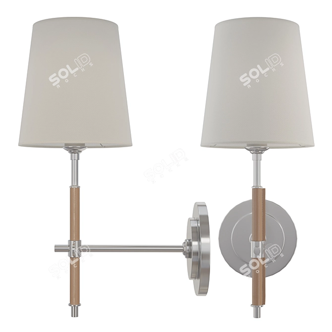 Bryant Rustic Metal Sconce 3D model image 4