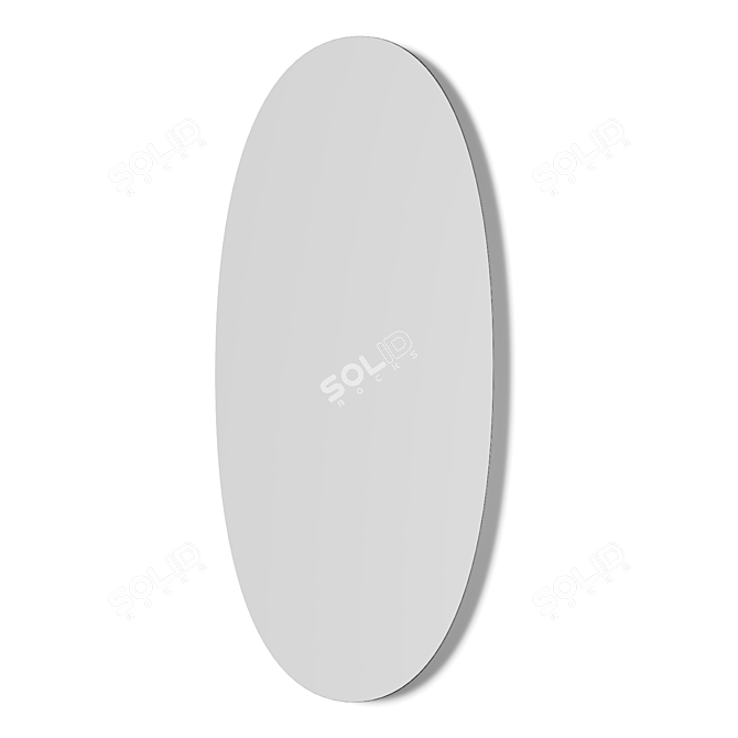 Modern Rotating Wall Mirror Design 3D model image 5