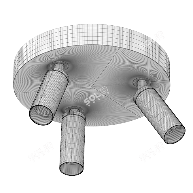 Rotating LED Surface Mount Lights 3D model image 5