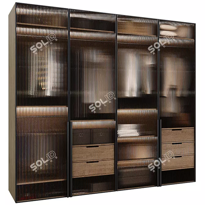 Modern Wardrobe Model for Room 3D model image 2