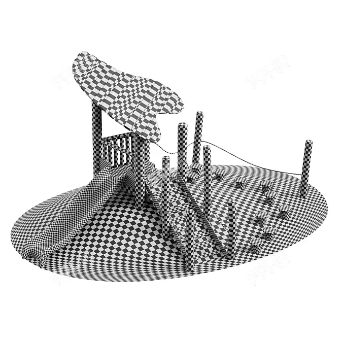 Modern Kids Playground 3D model image 4