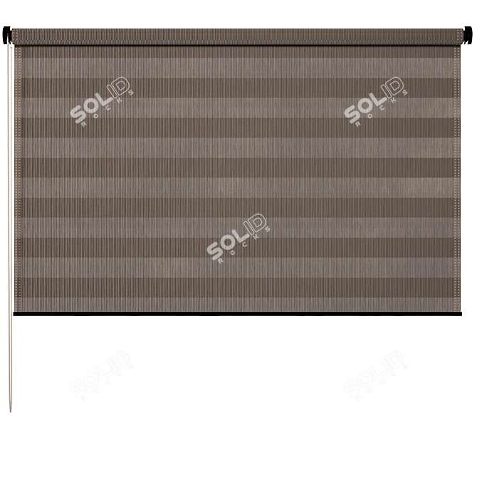 Colorful Roller Blinds Collection V09 3D model image 2