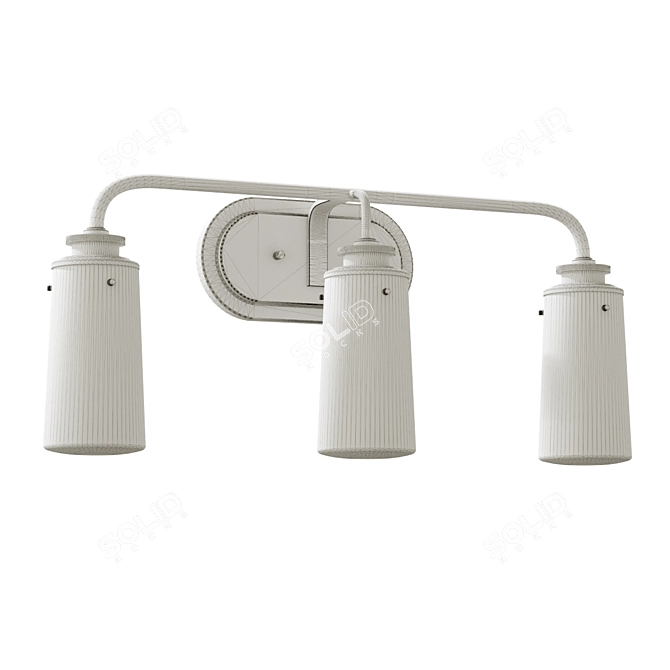 Elegant Kichler Bathroom Vanity Light 3D model image 2