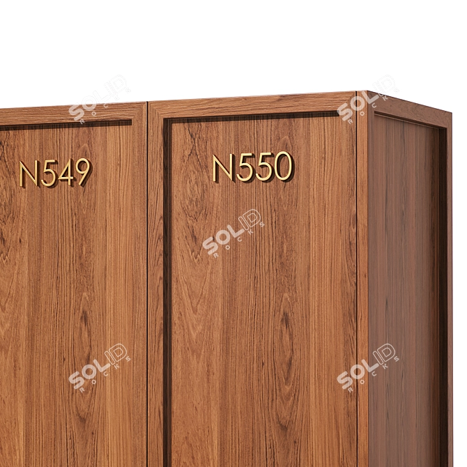 Personal Locker Storage Solution 3D model image 4