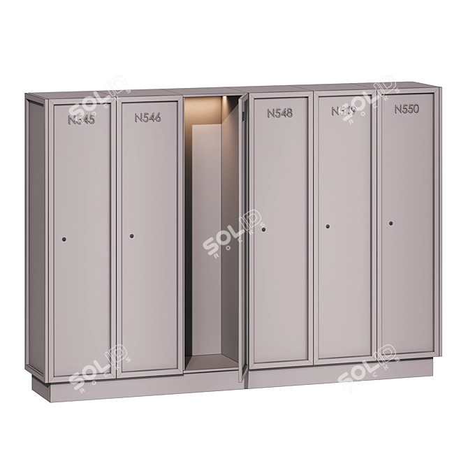 Personal Locker Storage Solution 3D model image 6