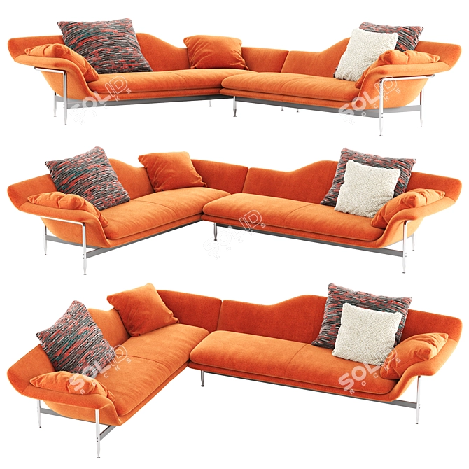 ESOSOFT Sofa | Cassina Render Plugin 3D model image 1