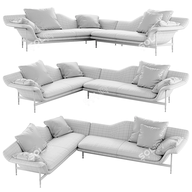 ESOSOFT Sofa | Cassina Render Plugin 3D model image 3